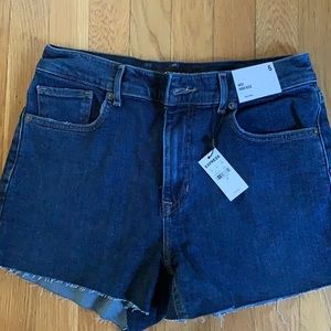 Express cutoff denim shorts